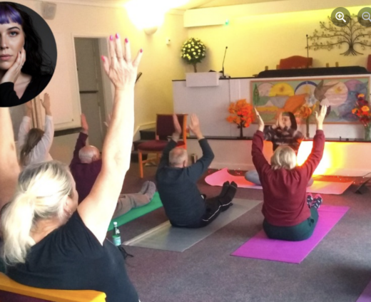 Picture of yoga class